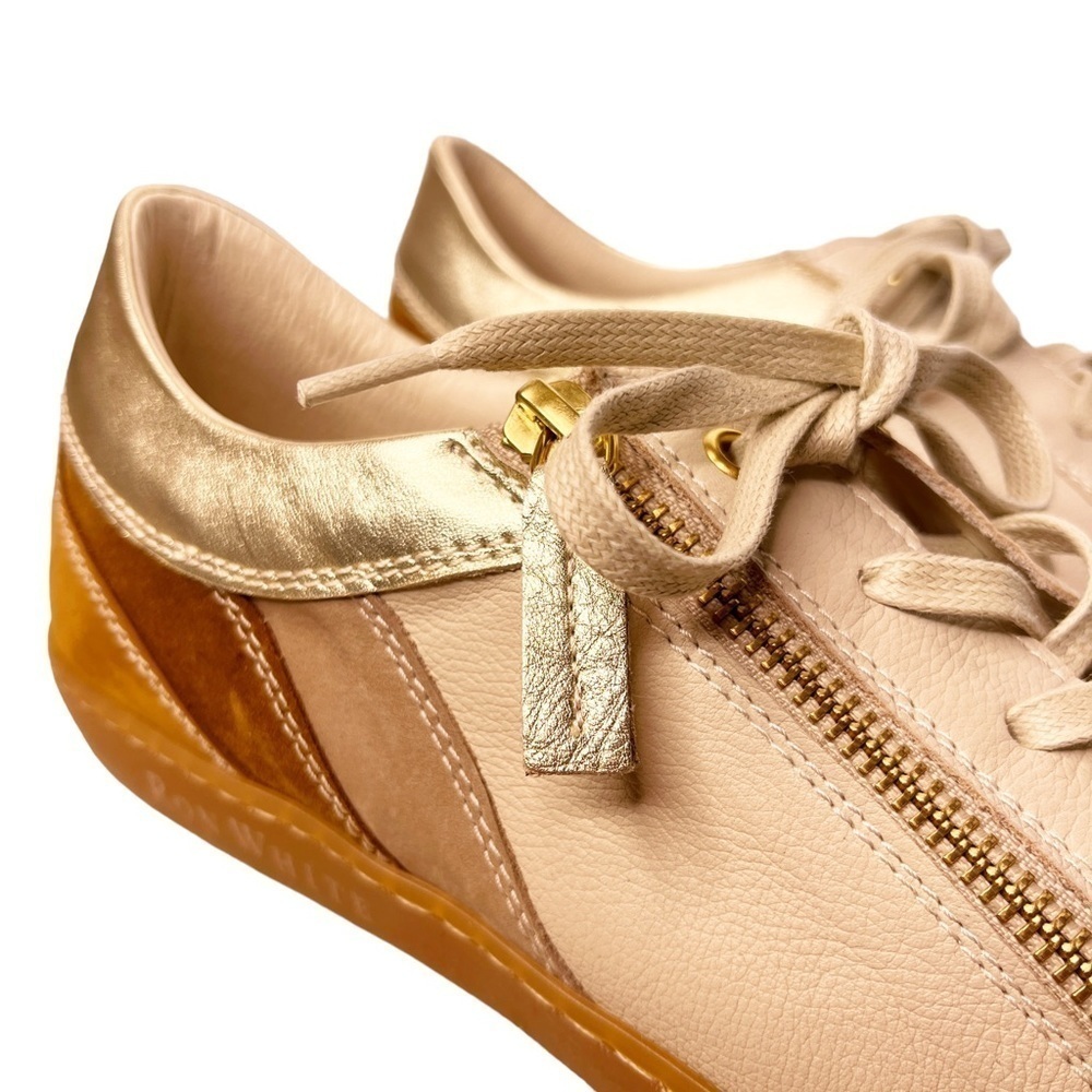 RON WHITE NEW in BOX Opal Sneaker in Calf and Cashmere Suede Cognac Size US 11 - Picture 14 of 15